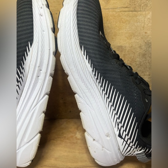 Hoka One One Rincon 2 LIGHTWEIGHT Womens Size 8.5 Running Shoes Sneakers Black - Picture 9 of 15